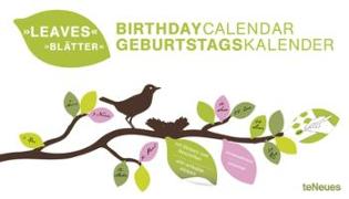 Blätter immerwährender Geburtagskalender