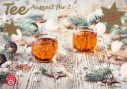 Tee-Adventskalender für Zwei 2021 - Teekalender - Adventskalender - Teesorten - Genusskalender - Advent-für-Zwei - 55,5 x 39 x 2 cm